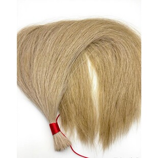 尾巴道具60厘米动物毛鬃马脖子毛 琴弦 优质白马尾做拂尘 床扫