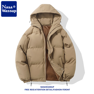 棉服加厚秋冬男款 NASA 2024新款 冬季 棉袄外套 WASSUP羽绒棉衣男士