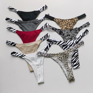 Tho string Sexy Breathable Cotton Ladies Low Panties Waist