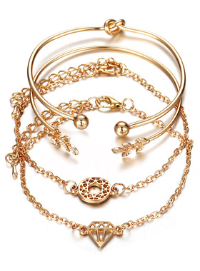 Adjustable Creative  Unique Love Women Gift Bracelet Set