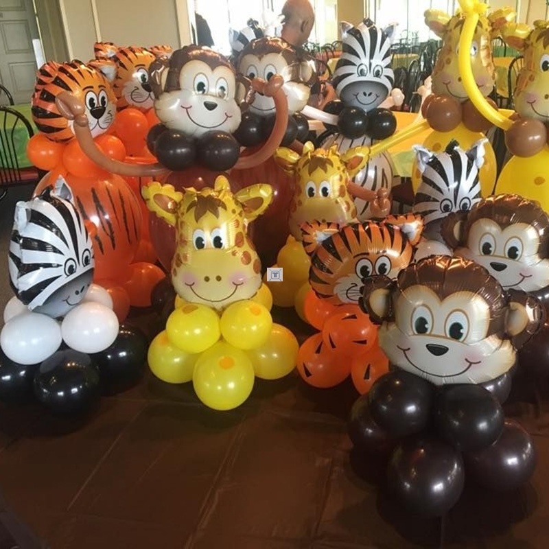 Jungle animal balloon set birthday party decorations kids