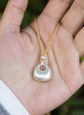 福有足银9999小胖福实心项链