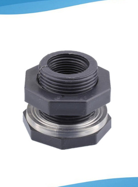 PVC灰色水桶接头4分水箱接口6分内螺纹1寸塑料出水接内牙型DN50