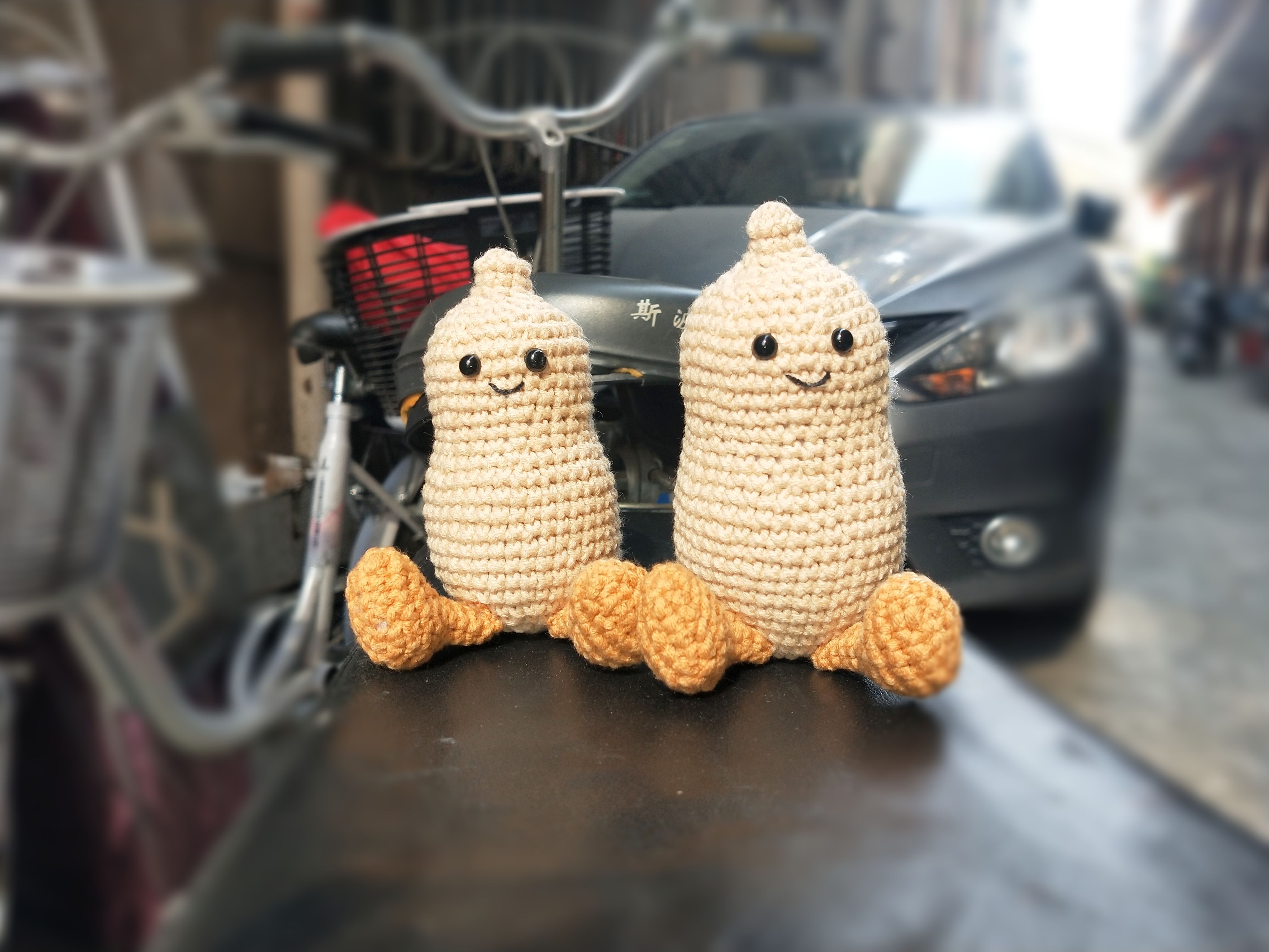 成品jellycat花生钩织好事发生钩针玩偶钥匙挂件车挂手工