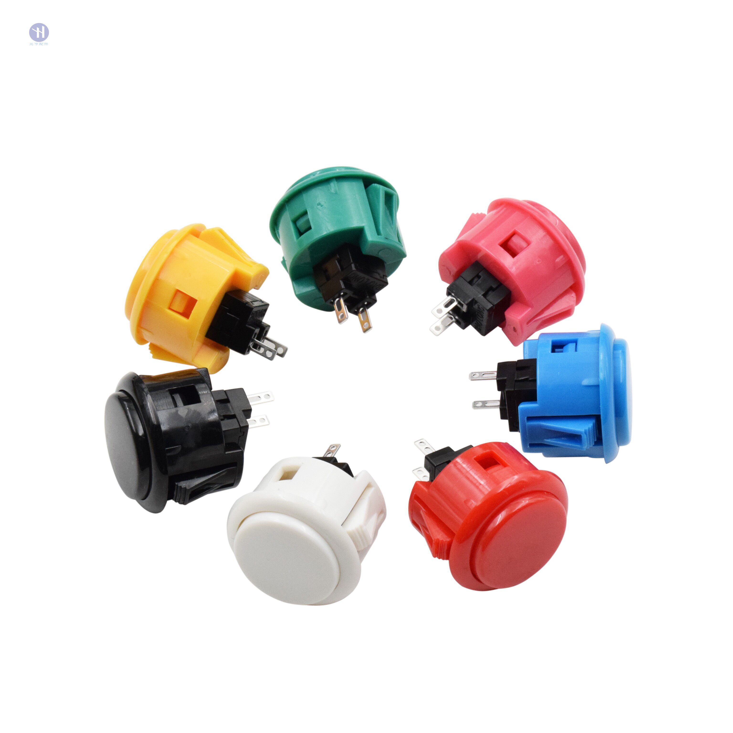 24mm30原装三和按钮游戏机按钮三禾卡式格斗对打机按钮开关sanwa