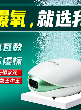 鱼缸氧气泵超静音增氧泵家用养鱼小型充氧泵水族气盘打氧机大气量