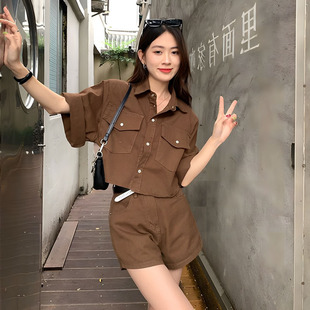 夏日绝美小套装2025超火两件套夏装网红炸街甜辣小个子一整套穿搭