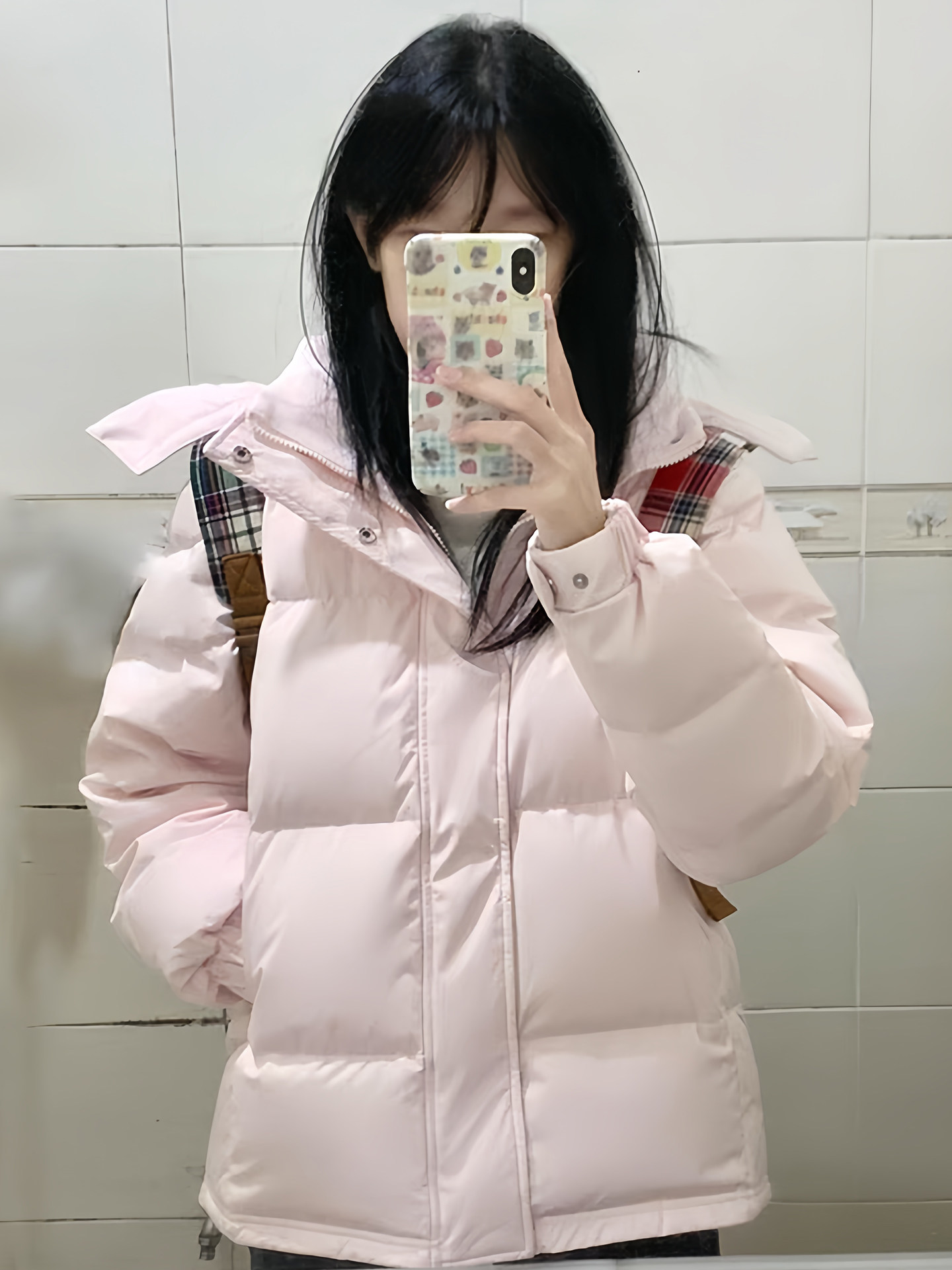 Off-season clearance special, women's white duck down short jacket, thickened stand-up collar, suitable for petite figures, couple style puffer jacket