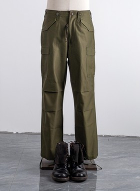 ACE浮生出品 复刻M51长裤油印军版纯棉作战宽松版型军绿OG107咔叽