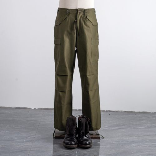 浮生长裤M51军版纯棉油印OG107