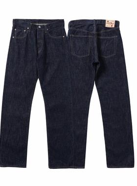 ACE浮生出品1951标准直筒50S赤耳美棉原色牛仔裤养牛美式复古咔叽