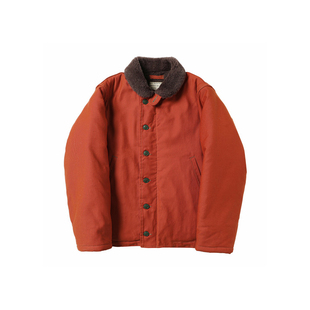 ACE浮生出品羊毛内里海军甲板服N1美式 复古咔叽橘色保暖夹克