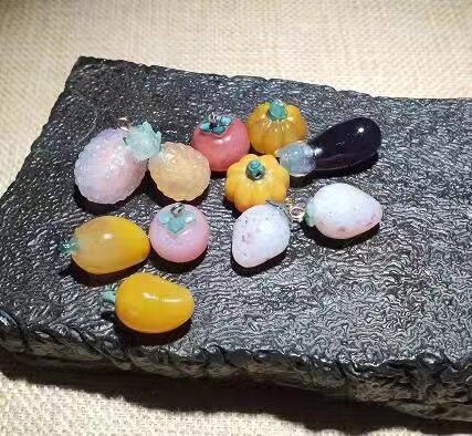 天然玛瑙纯手工雕刻水果手链阿拉善糖心水果手链
