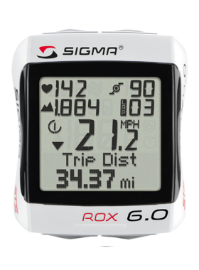 SIGMA西格玛码表ROX6.0英文无线踏频自行车码表户外运动心率表
