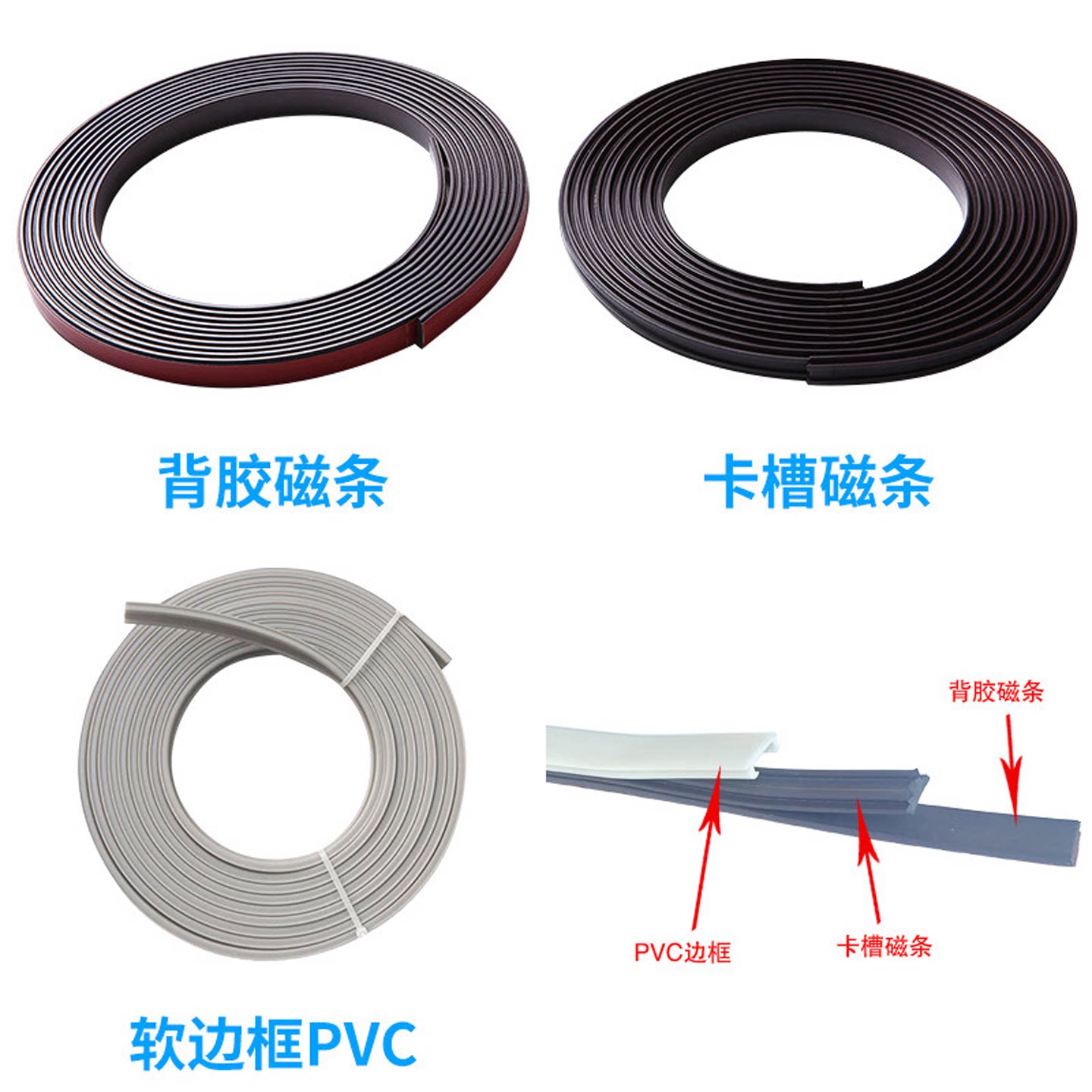 自制磁吸纱窗材料配件卡槽式软框纱窗/纱门