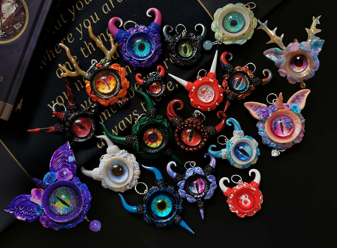 吊坠项链魔幻之眼龙眼