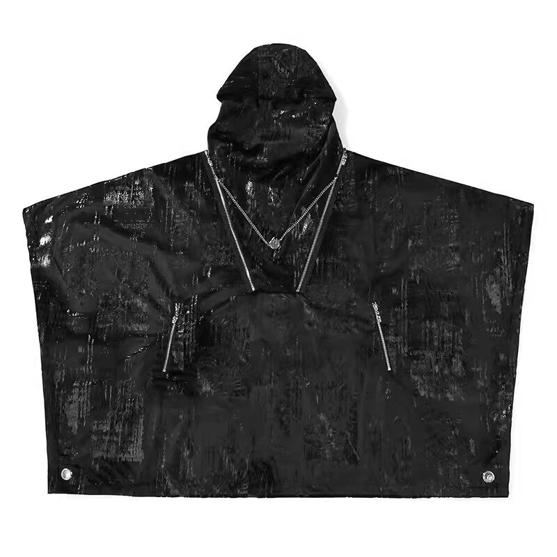 连帽oversize闪电斗篷风衣GENANX