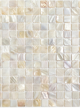 贝壳马赛克瓷砖客厅阳台卧室背景墙白色墙贴自粘鱼池花坛卫生间