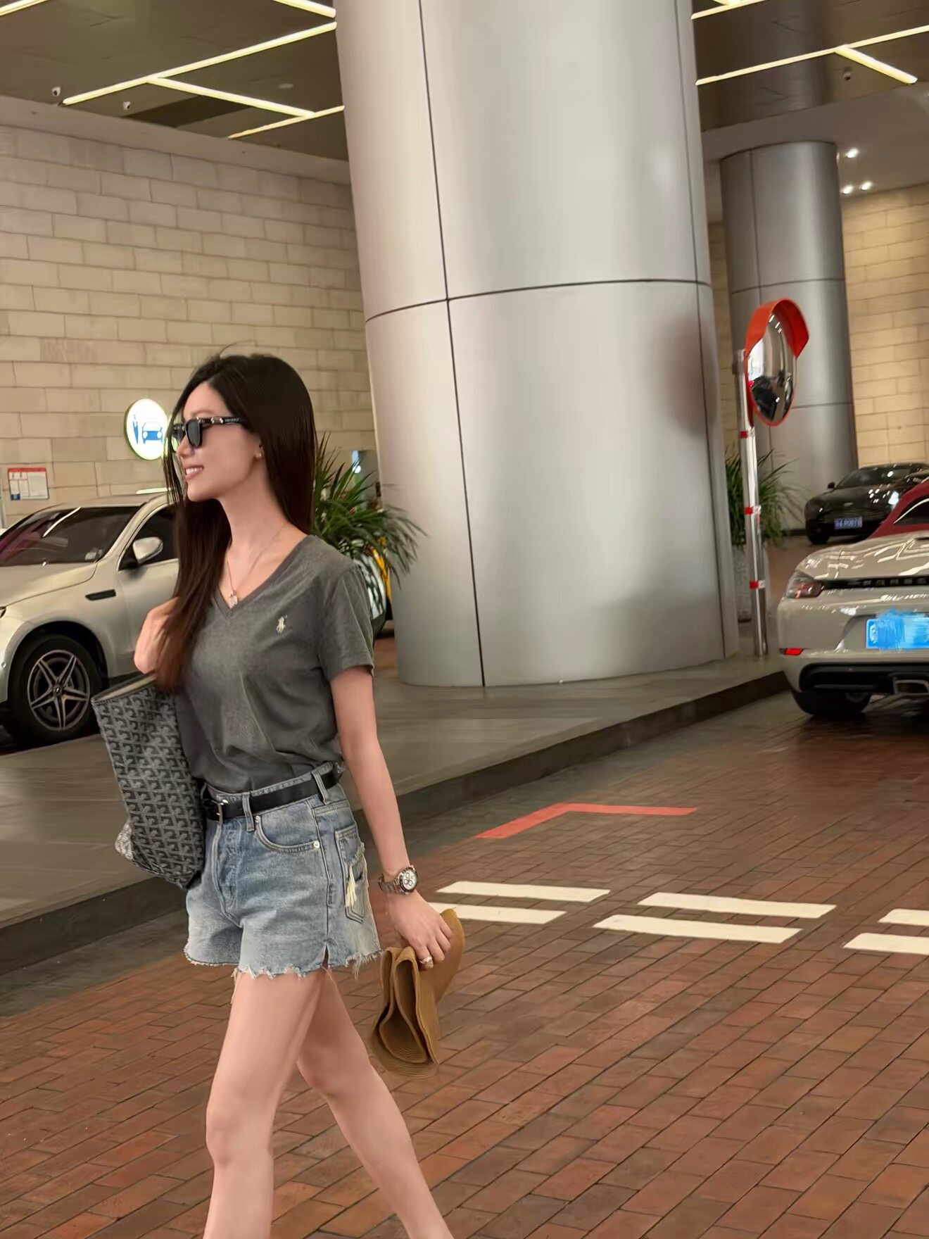 【韩国东大门】夏高品质做旧水洗牛仔短裤辣妹女显腿长阔腿裤显瘦