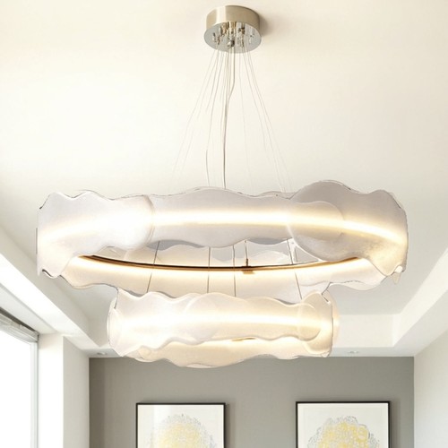 设计师奶油诧寂风别墅客厅灯极简创意个性艺术卧室服装店智能吊灯