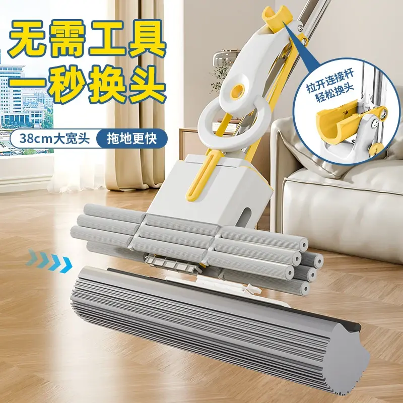 海绵拖把家用一拖净免手洗懒人