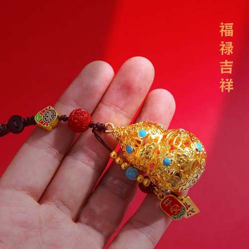 杭州灵隐国潮古法吉言镂空葫芦