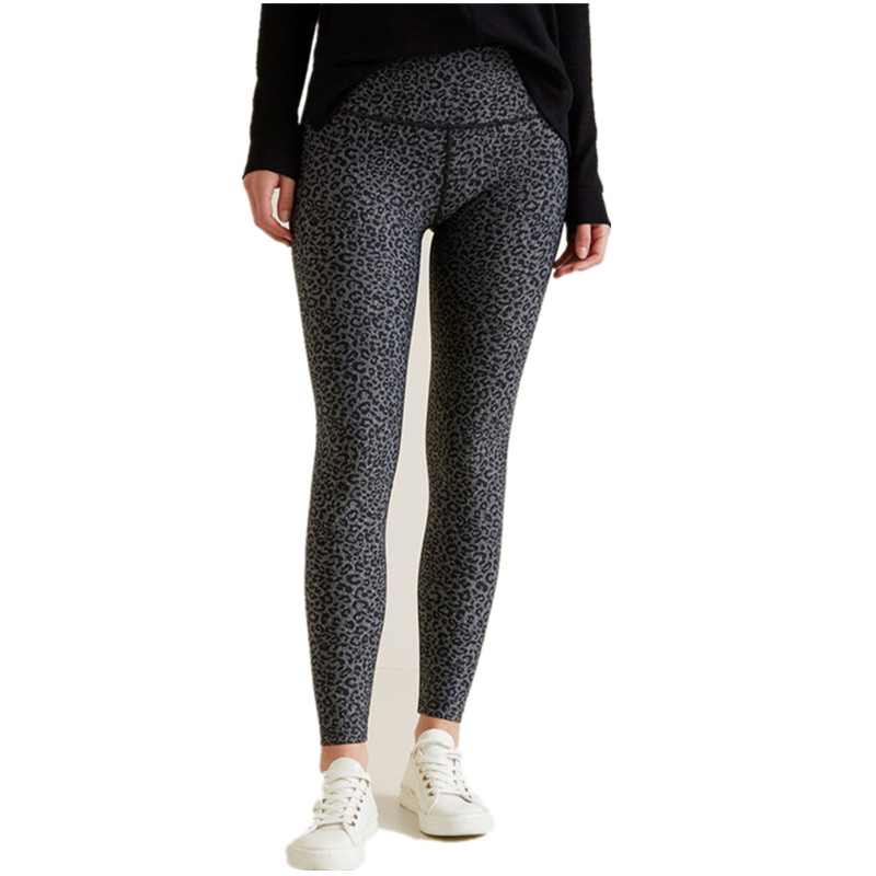 清仓女式弹力瑜伽长裤锦纶紧身裤健身跑步休闲运动小众豹纹打底裤