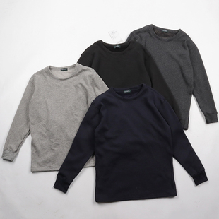 居家休闲棉质内衣 中青年保暖衣圆领打底长袖 加长绒更保暖 秋冬季