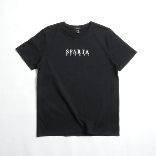 简单黑色百搭！夏季舒适纯棉圆领T体恤衫宽松大码男女短袖SPARTA