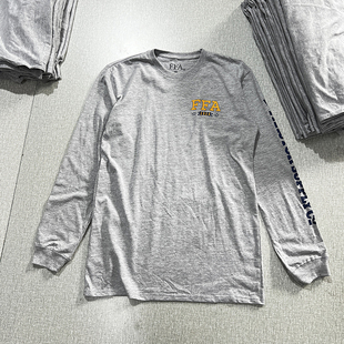 T舒适棉质宽松休闲T恤复古圆领衫 外贸元 打底长袖 欧美风春秋款 单