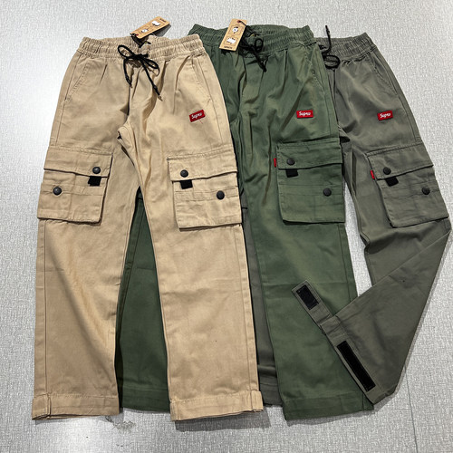 春秋工装结实耐磨宽松休闲束脚裤