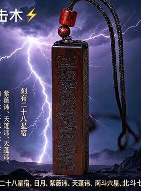 雷枣木天蓬尺迷你小吊坠挂件纯男女配饰天蓬尺吊坠道家法器法物
