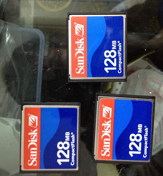 compact flash 128mb, san disk 128mb
