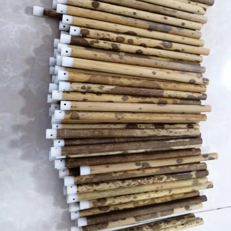 专业订制黑檀红檀湘妃竹紫竹玉竹黄竹各式宫扇团扇古风扇柄配件