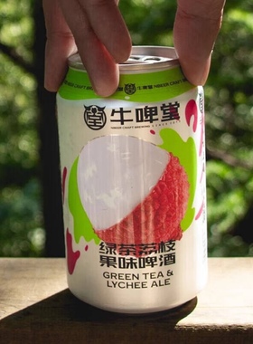 国产精酿Nbeer牛啤堂绿茶荔枝古斯啤酒GOSE古斯330ml 包邮