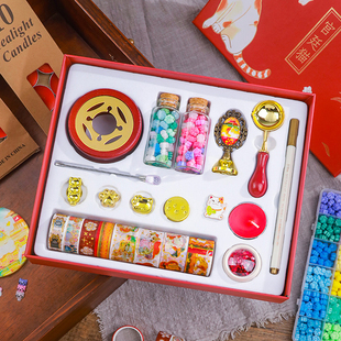 故宫文创宫猫火漆印章套装中国风豪华版礼盒可爱猫咪古风手帐章头