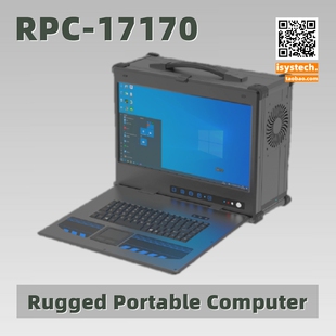 17170下翻7槽GPU工作站宽屏RTX2080 工控机RPC 便携电脑 强固式