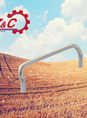 C-NUHFNSC60/80/100/120 304不锈钢小径双折弯拉手 角型把手