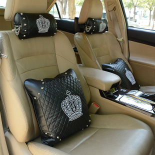 皇冠车载纸巾盒抽纸盒头枕抱枕护肩CD碟片包个性 汽车内饰品摆件用