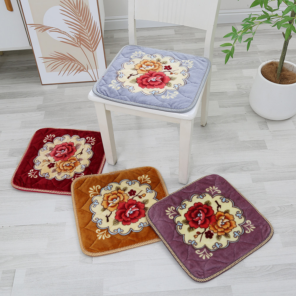 加厚毛绒坐垫居家凳子垫餐厅饭店椅子垫餐馆小凳子垫学生屁股垫,居家布艺,椅垫,淘宝优惠券,粉丝福利购,淘宝优惠卷