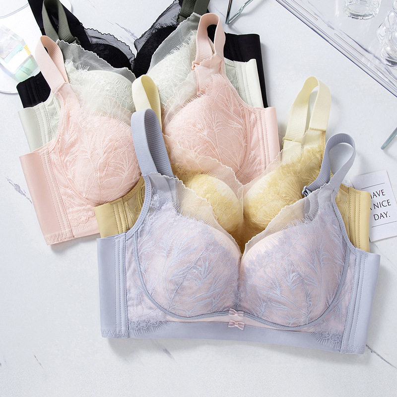 塑型纯欲风超薄性感蕾丝内衣女大胸显小侧收副乳防下垂聚拢文胸罩,女士内衣/男士内衣/家居服,少女文胸,淘宝优惠券,粉丝福利购,淘宝优惠卷