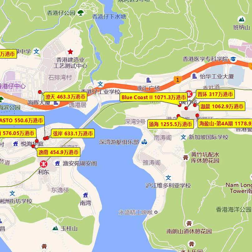 香港新房楼盘地图 2026年九龙新界 房产高清地图