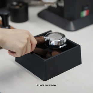 咖啡敲渣桶低噪音咖啡渣盒家用意式 咖啡手柄敲渣收纳硅胶磕渣盒