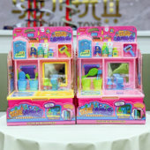 仿真电动循环出水萌趣洗漱台洁具套装 刷牙过家家儿童益智玩具礼物