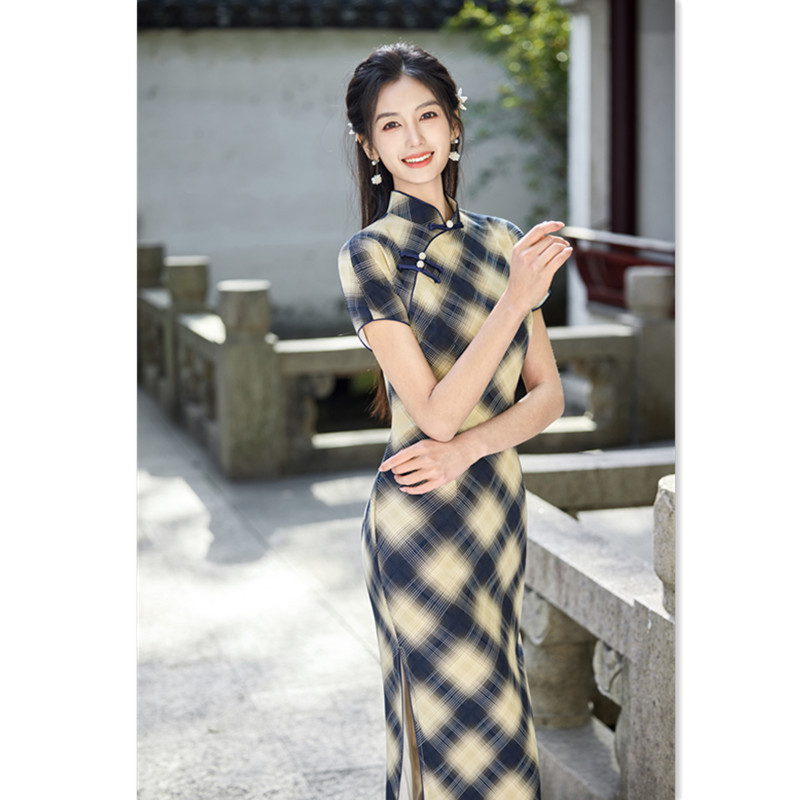 高端老上海复古国风改良新中式旗袍2025春新款中老年女士文艺气质