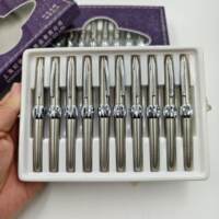 A pocket metal short pen made in Shanghai from the 1990s, the Jijie 318, is a compact and portable pen for students practicing calligraphy thumbnail 3