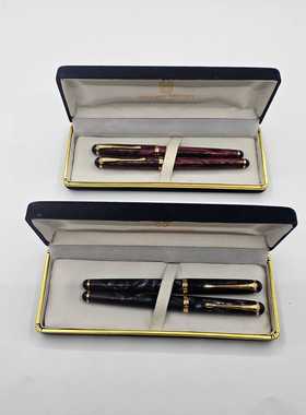 早期出口版带盒英雄90对笔钢笔宝珠笔一套高颜值赛璐璐笔杆收藏款