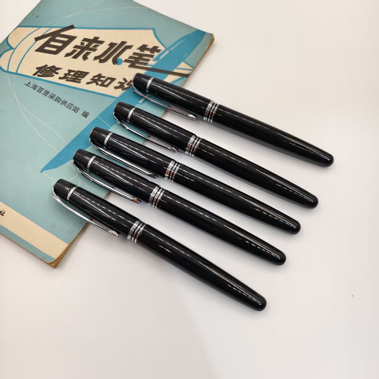 香港Leonardo钢笔黄铜覆漆圆筒型笔尖顺滑好用粗大笔杆高品质钢笔 - 实物图