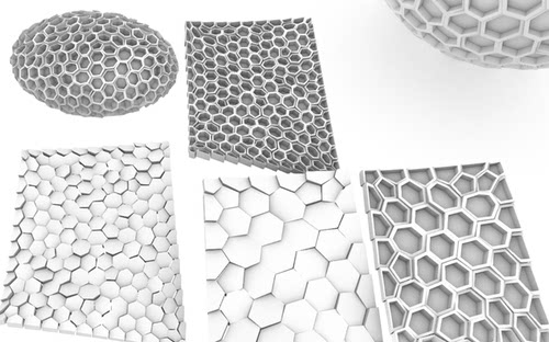 犀牛grasshopper  参数化随机起伏蜂窝结构插件，牧渊工作室出品