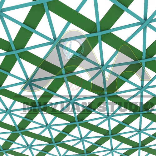 犀牛grasshopper参数化米字格编织体生成插件，牧渊工作室出品